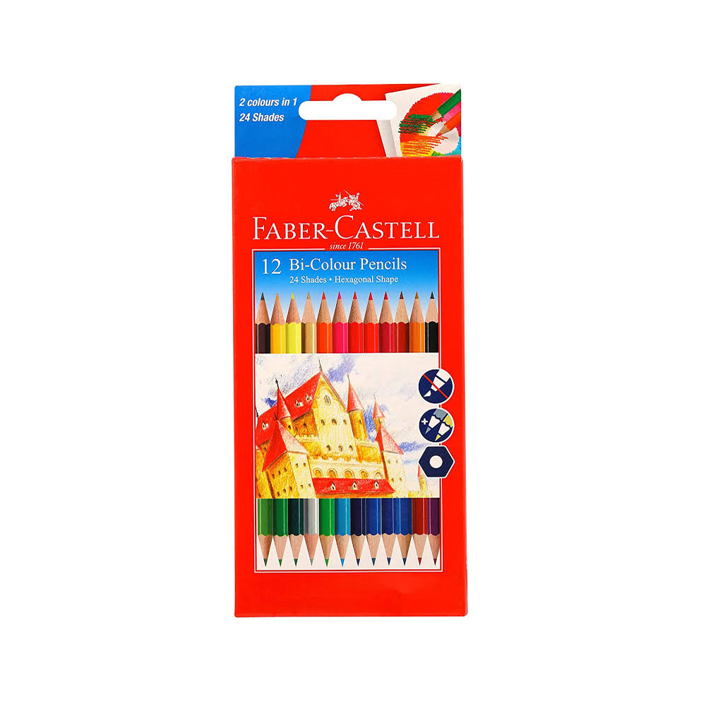 Faber Castell Bi Colour pens(ഫേബർ കാസ്റ്റൽ ബി ഐ കളർ പേന) - 1 Pack