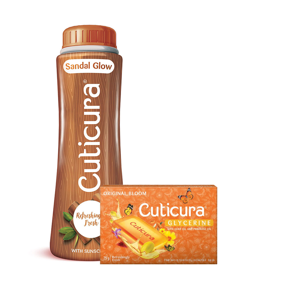 CUTICURA SANDAL GLOW TALCUM POWDER FREE CUTICURA SOAP 1697534299815