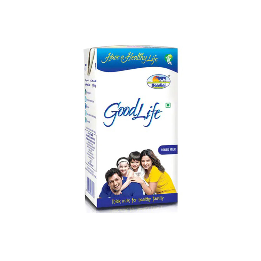 Nandini Goodlife Toned Milk(നന്ദിനി ഗൂഡ്‌ലൈഫ്‌ ടോൺഡ് മിൽക്ക്) - 1L