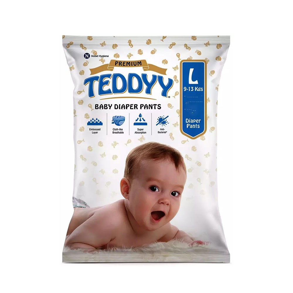 TEDDYY - Easy New Born Baby Diaper Pants - 54 Count (pack of 3 pc)